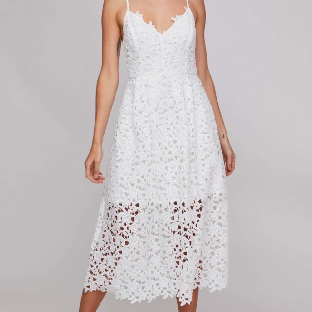 White lace dress